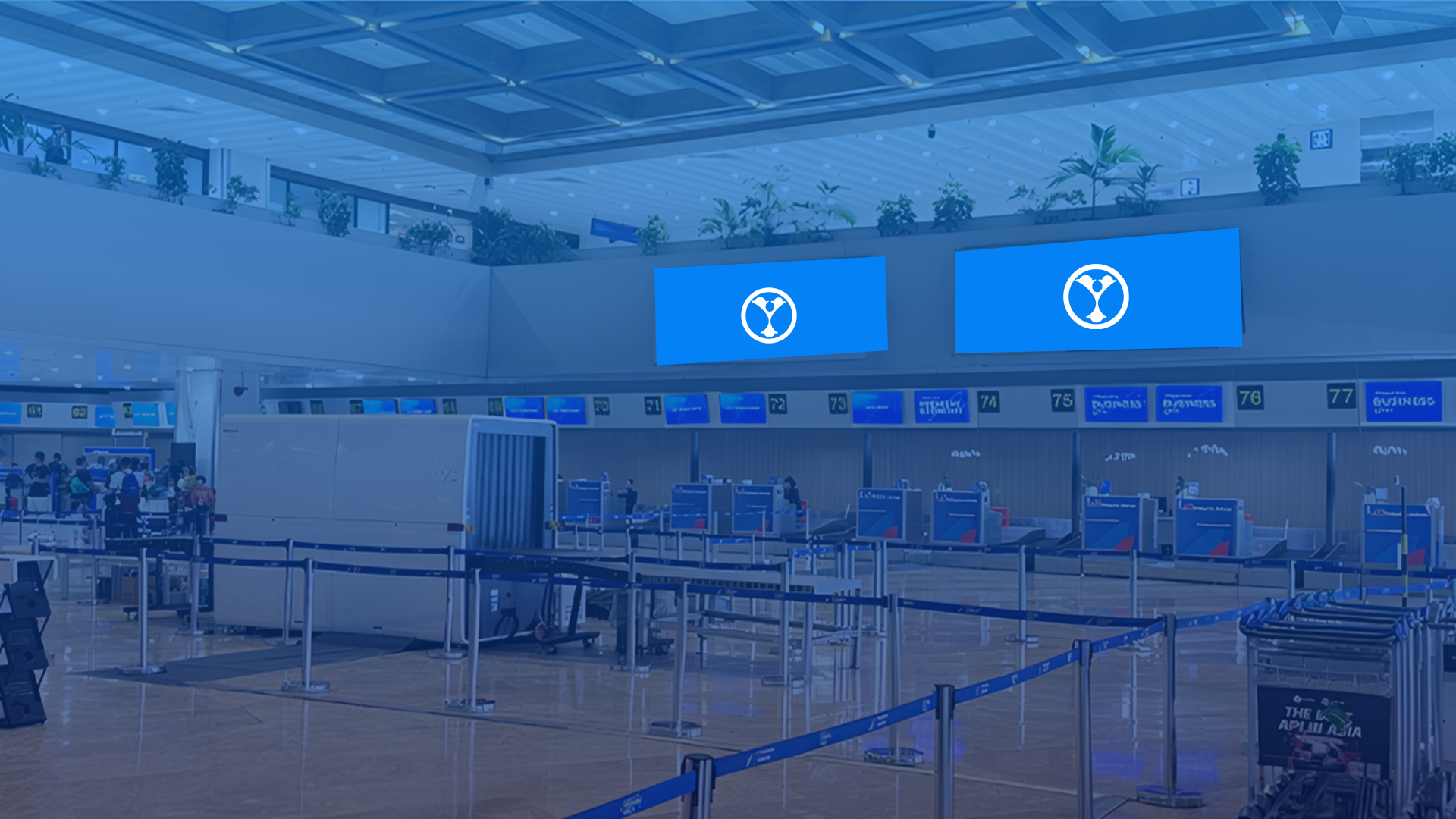 Lightboxes (4 spots) | Terminal 1 - Checkin Area